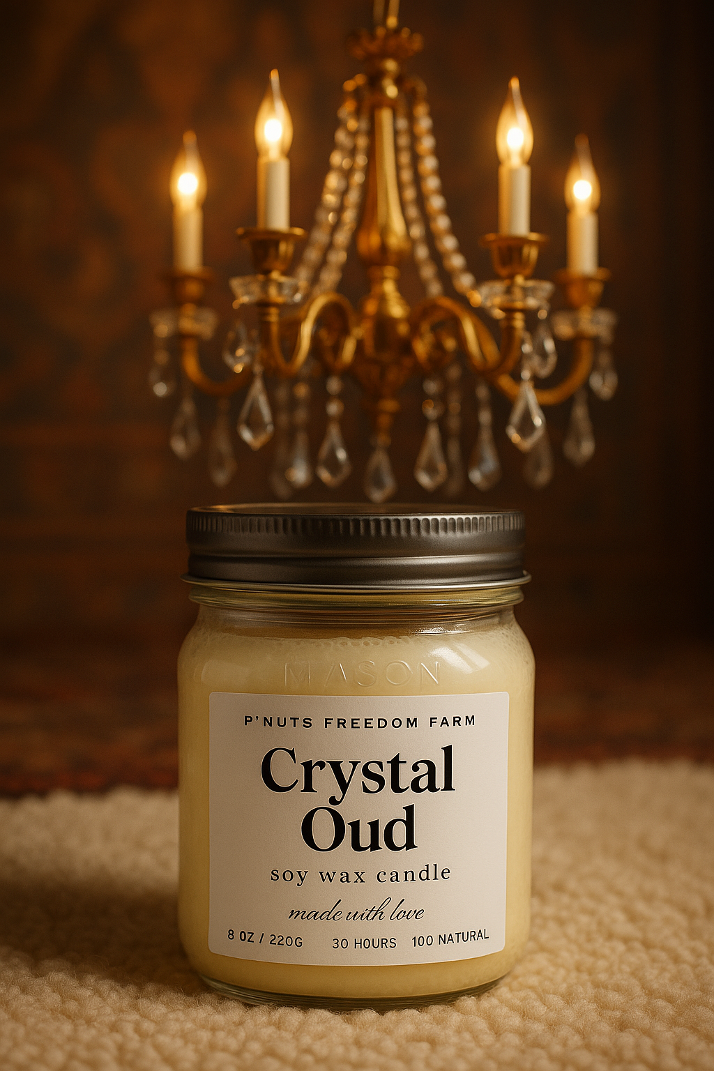 Crystal Oud - Soy Wax Candle
