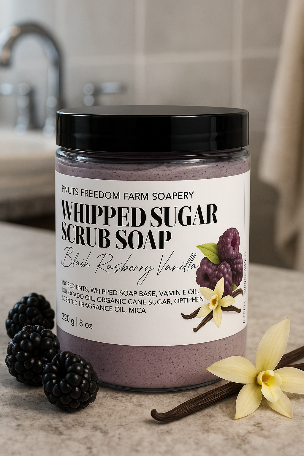 Black Raspberry Vanilla Sugar Scrub