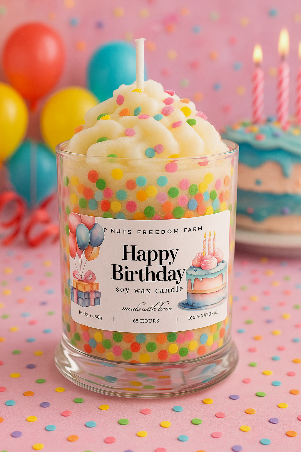 Happy Birthday - Soy Wax Candle