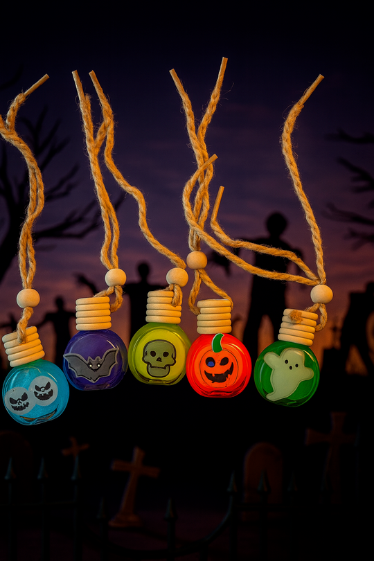 🎃 5-Pack Spooky Halloween Car Diffusers 👻