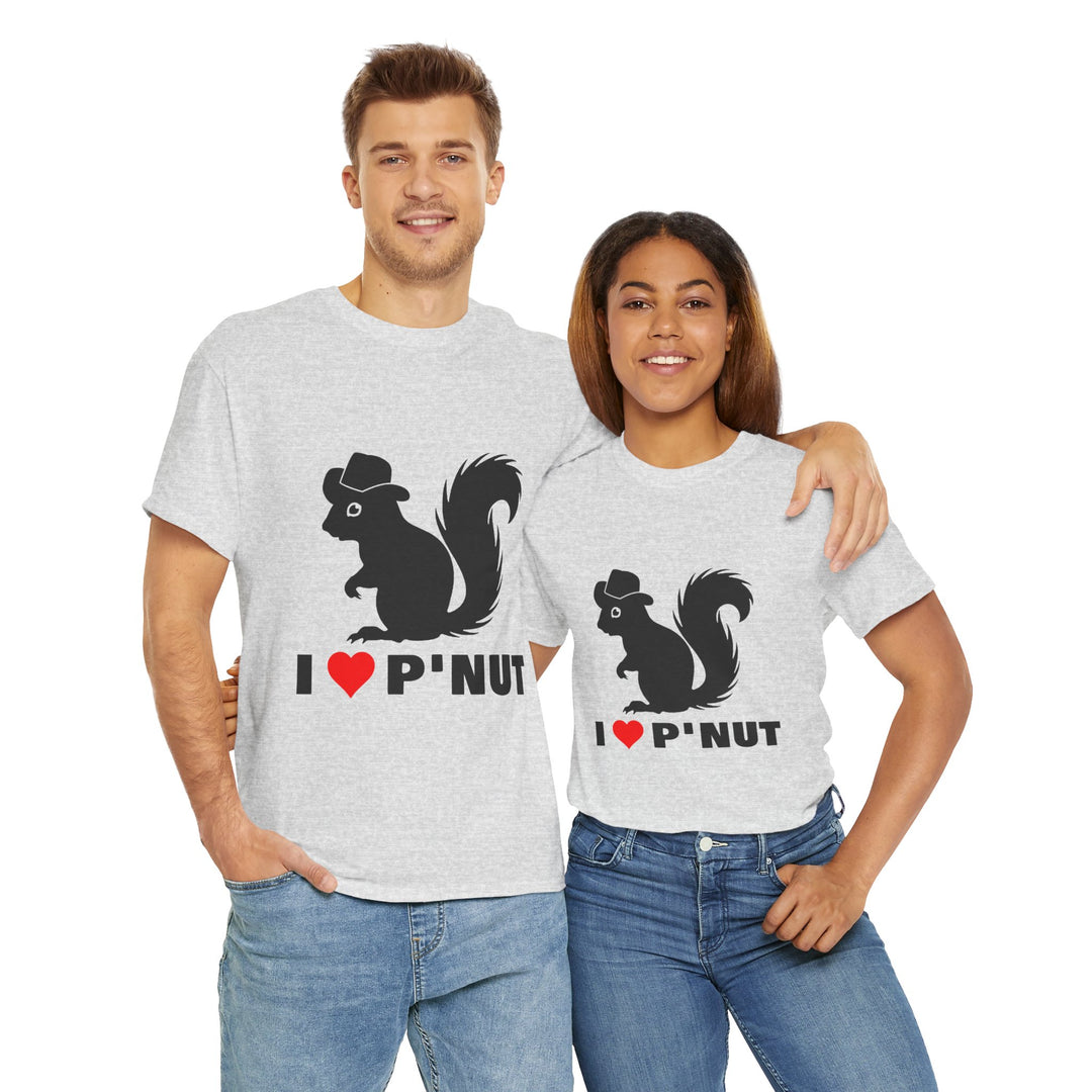 I ❤️ P'Nut Unisex Heavy Cotton Tee