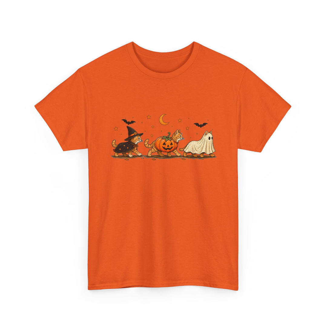 Halloween Costume Parade T-Shirt — Cute Witch, Pumpkin & Ghost Graphic Tee