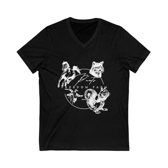 P'Nut's Freedom Farm Unisex V-Neck Tee