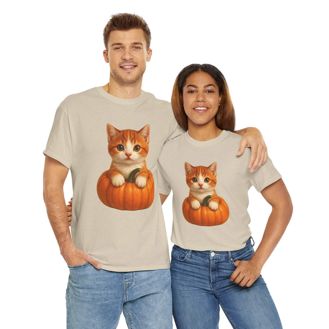 Fred in a Pumpkin Tee, Fall T-Shirt