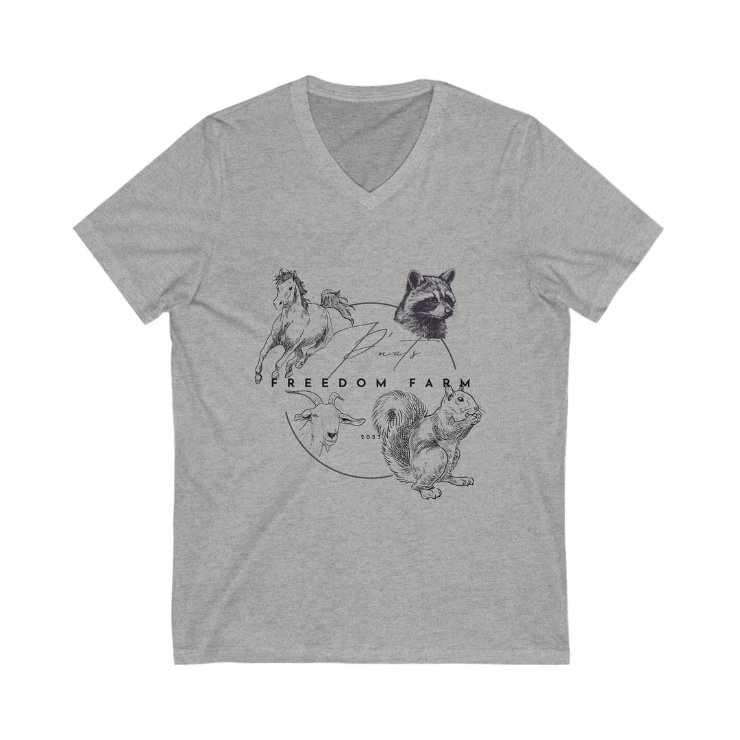 P'Nut's Freedom Farm Unisex V-Neck Tee