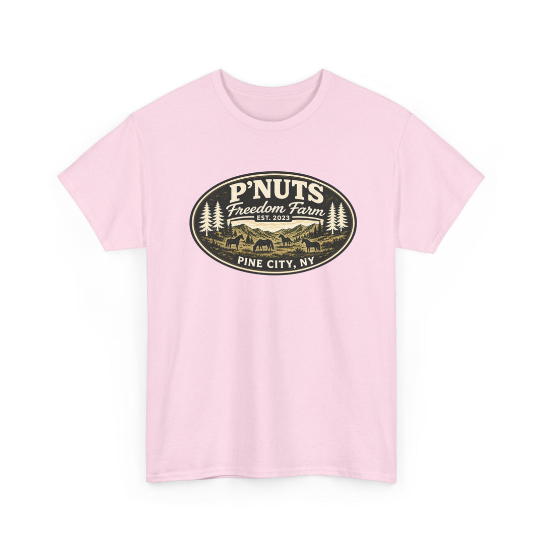 P'NUTS Freedom Farm Tee — Pine City, NY Vintage Farm Logo T-Shirt