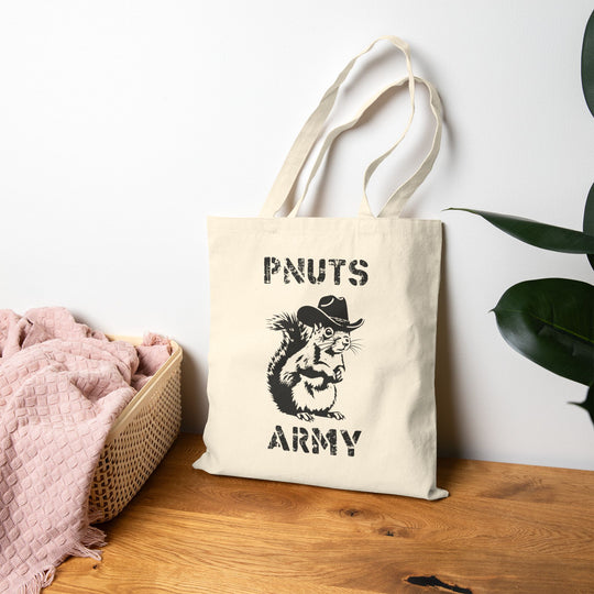 "P'Nuts Army" Vintage Canvas Tote