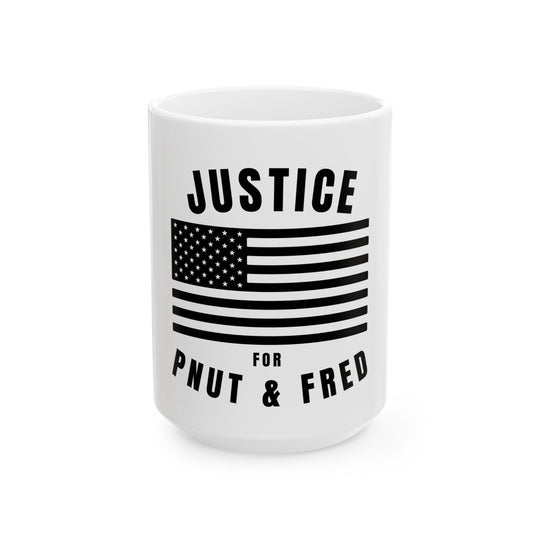 Justice For P'Nut & Fred Ceramic Mug