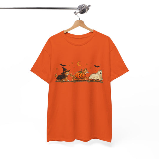 Halloween Costume Parade T-Shirt — Cute Witch, Pumpkin & Ghost Graphic Tee