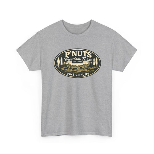 P'NUTS Freedom Farm Tee — Pine City, NY Vintage Farm Logo T-Shirt