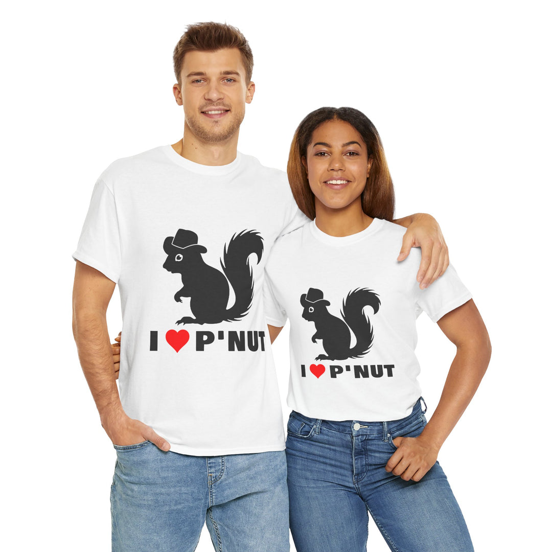 I ❤️ P'Nut Unisex Heavy Cotton Tee