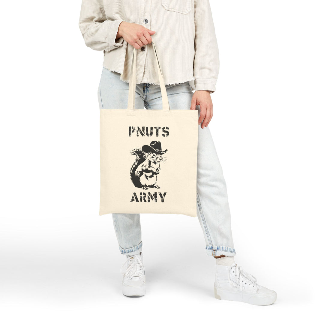 "P'Nuts Army" Vintage Canvas Tote