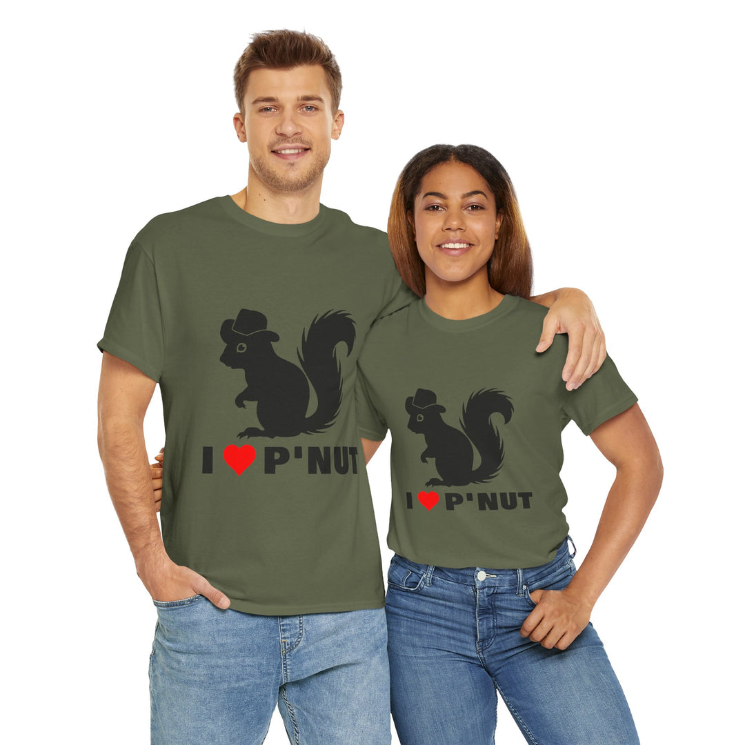 I ❤️ P'Nut Unisex Heavy Cotton Tee