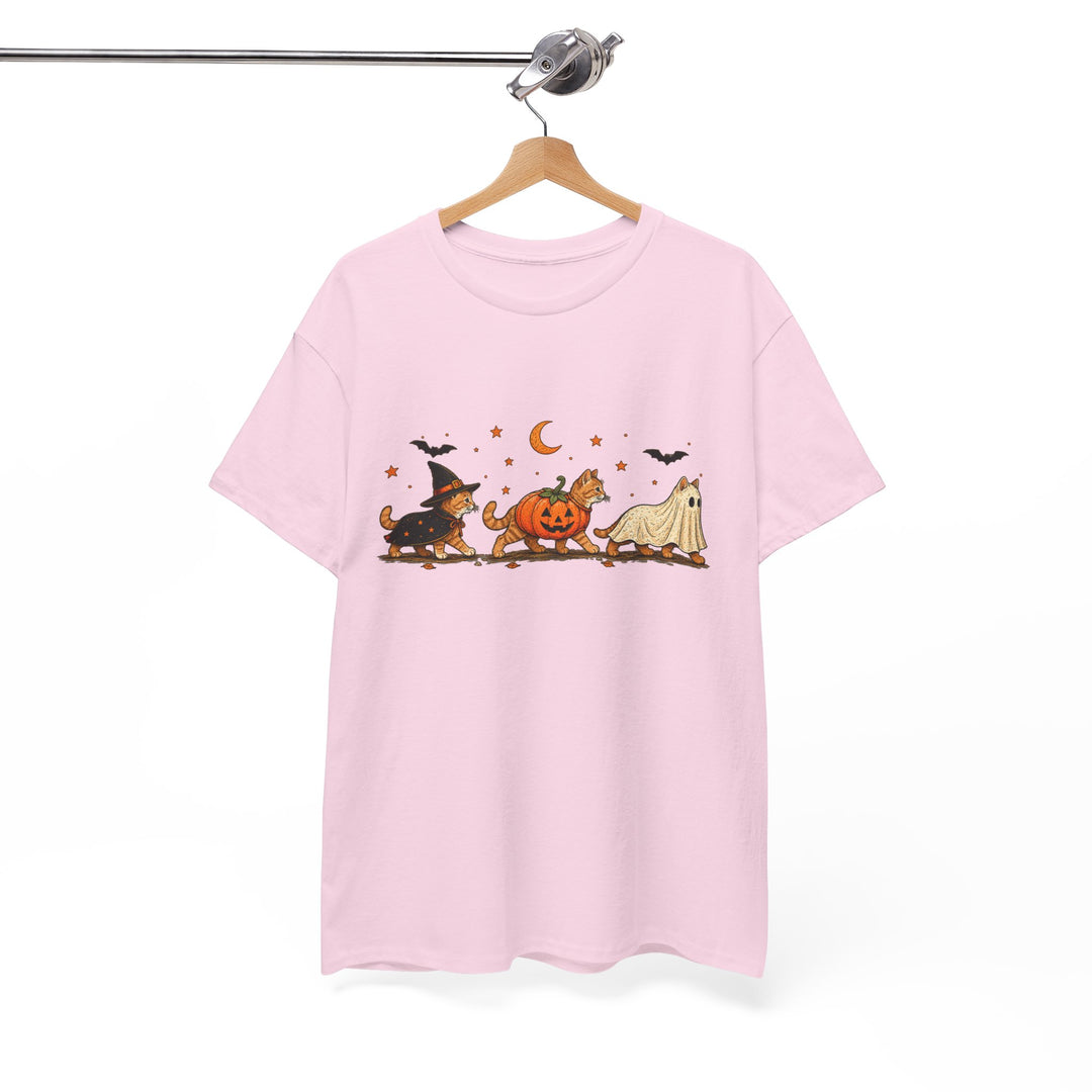 Halloween Costume Parade T-Shirt — Cute Witch, Pumpkin & Ghost Graphic Tee