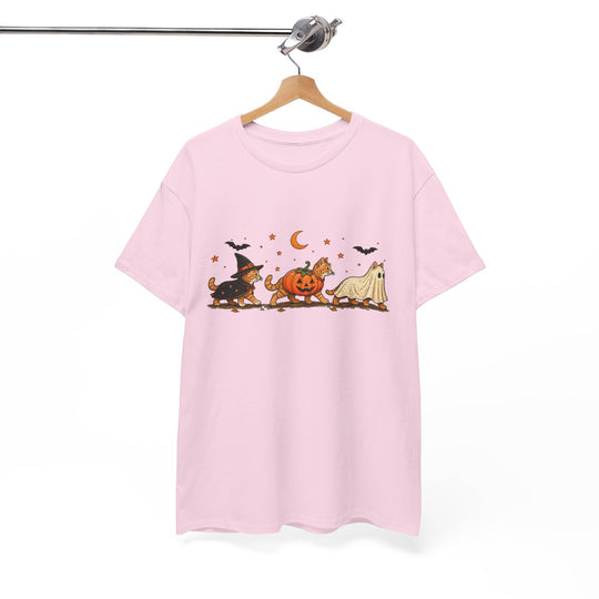 Halloween Costume Parade T-Shirt — Cute Witch, Pumpkin & Ghost Graphic Tee