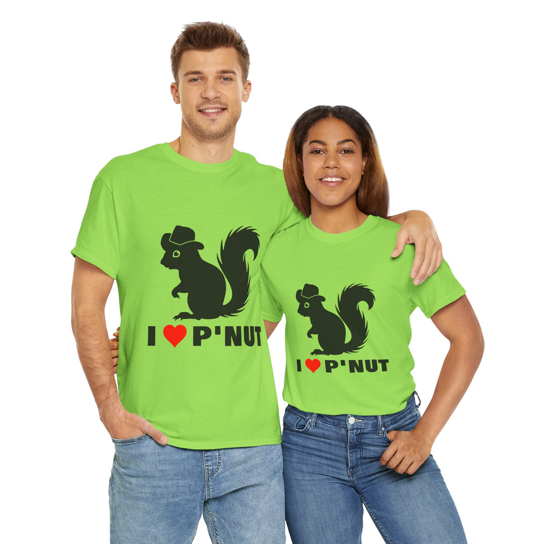I ❤️ P'Nut Unisex Heavy Cotton Tee