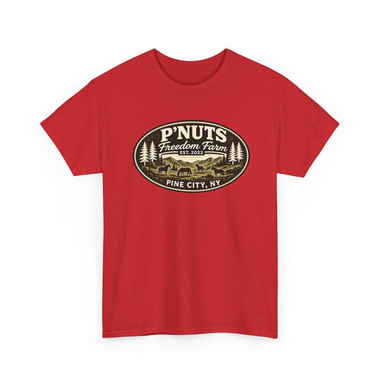 P'NUTS Freedom Farm Tee — Pine City, NY Vintage Farm Logo T-Shirt