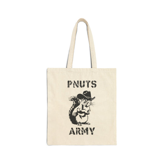 "P'Nuts Army" Vintage Canvas Tote