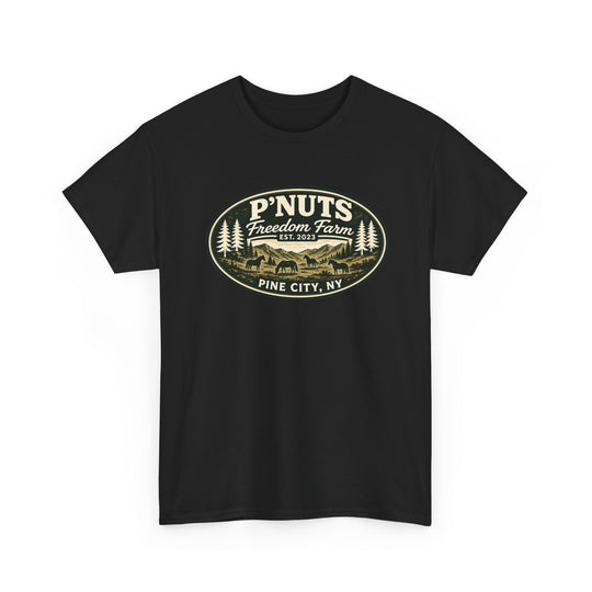 P'NUTS Freedom Farm Tee — Pine City, NY Vintage Farm Logo T-Shirt