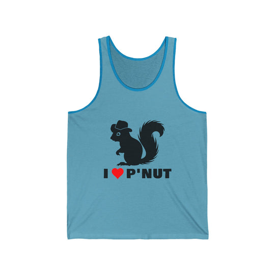 I ❤️ P'Nut Unisex Jersey Tank Top