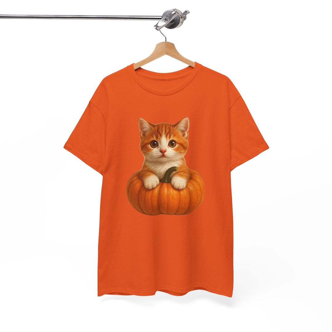 Fred in a Pumpkin Tee, Fall T-Shirt