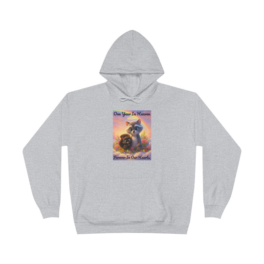 P'Nut & Fred Memorial Unisex Hoodie, One Year in Heaven, Forever In Our Hearts