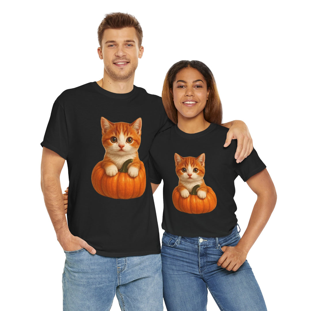 Fred in a Pumpkin Tee, Fall T-Shirt
