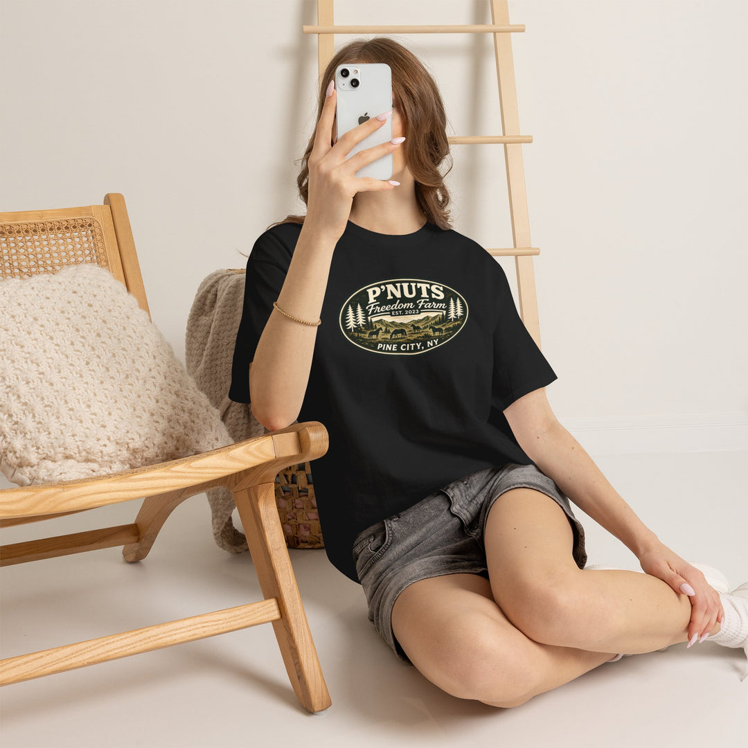 P'NUTS Freedom Farm Tee — Pine City, NY Vintage Farm Logo T-Shirt