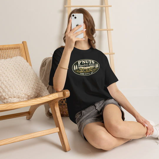 P'NUTS Freedom Farm Tee — Pine City, NY Vintage Farm Logo T-Shirt