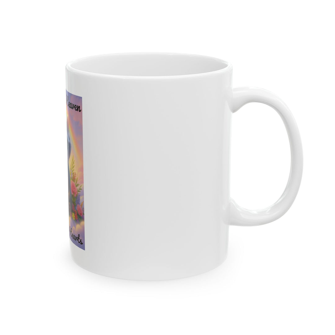 P'Nnut & Fred Memorial Ceramic Mug: One Year In Heaven, Forever In Our Hearts