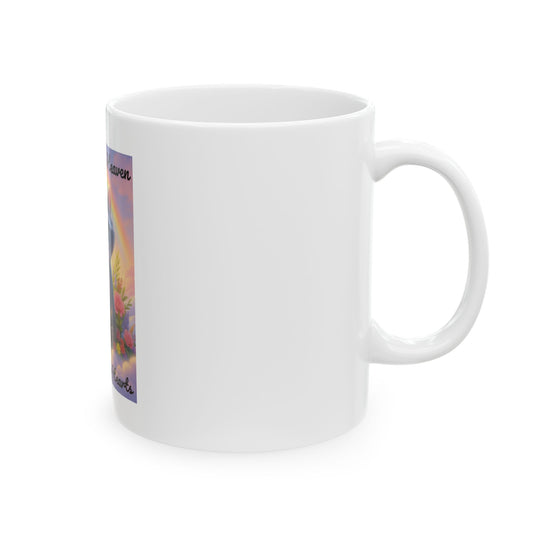 P'Nnut & Fred Memorial Ceramic Mug: One Year In Heaven, Forever In Our Hearts