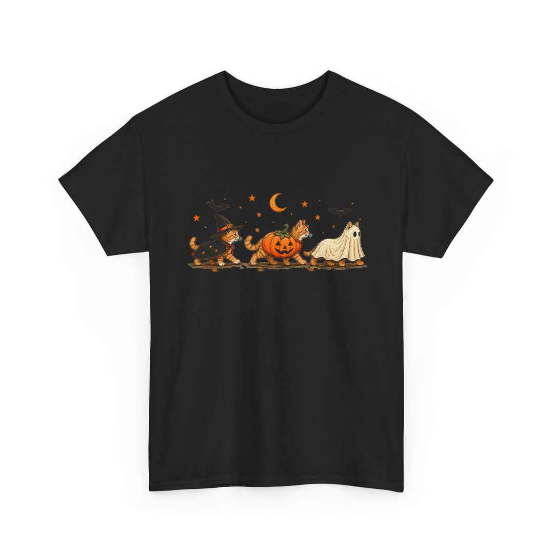 Halloween Costume Parade T-Shirt — Cute Witch, Pumpkin & Ghost Graphic Tee