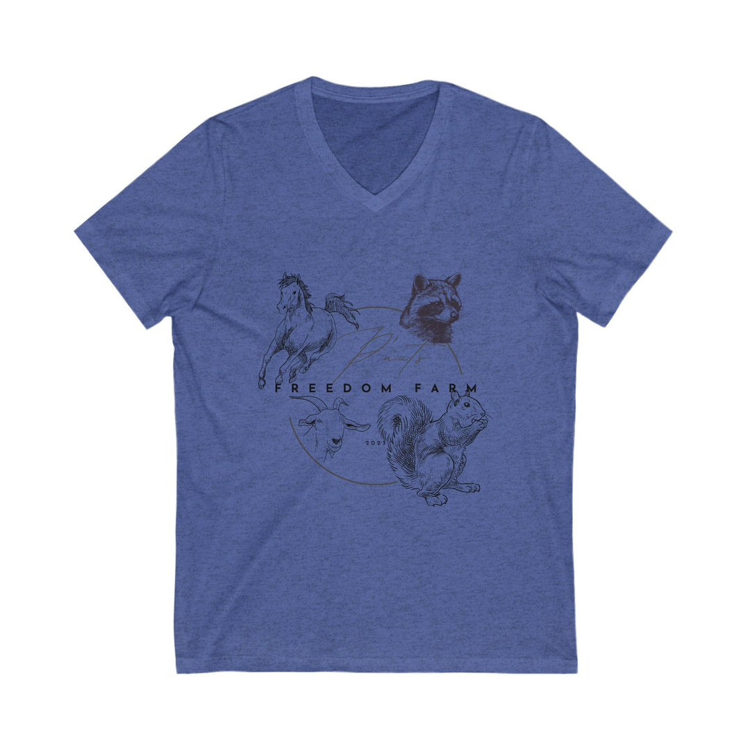 P'Nut's Freedom Farm Unisex V-Neck Tee