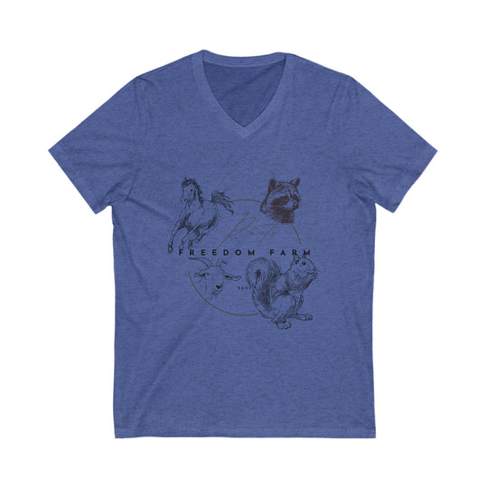 P'Nut's Freedom Farm Unisex V-Neck Tee