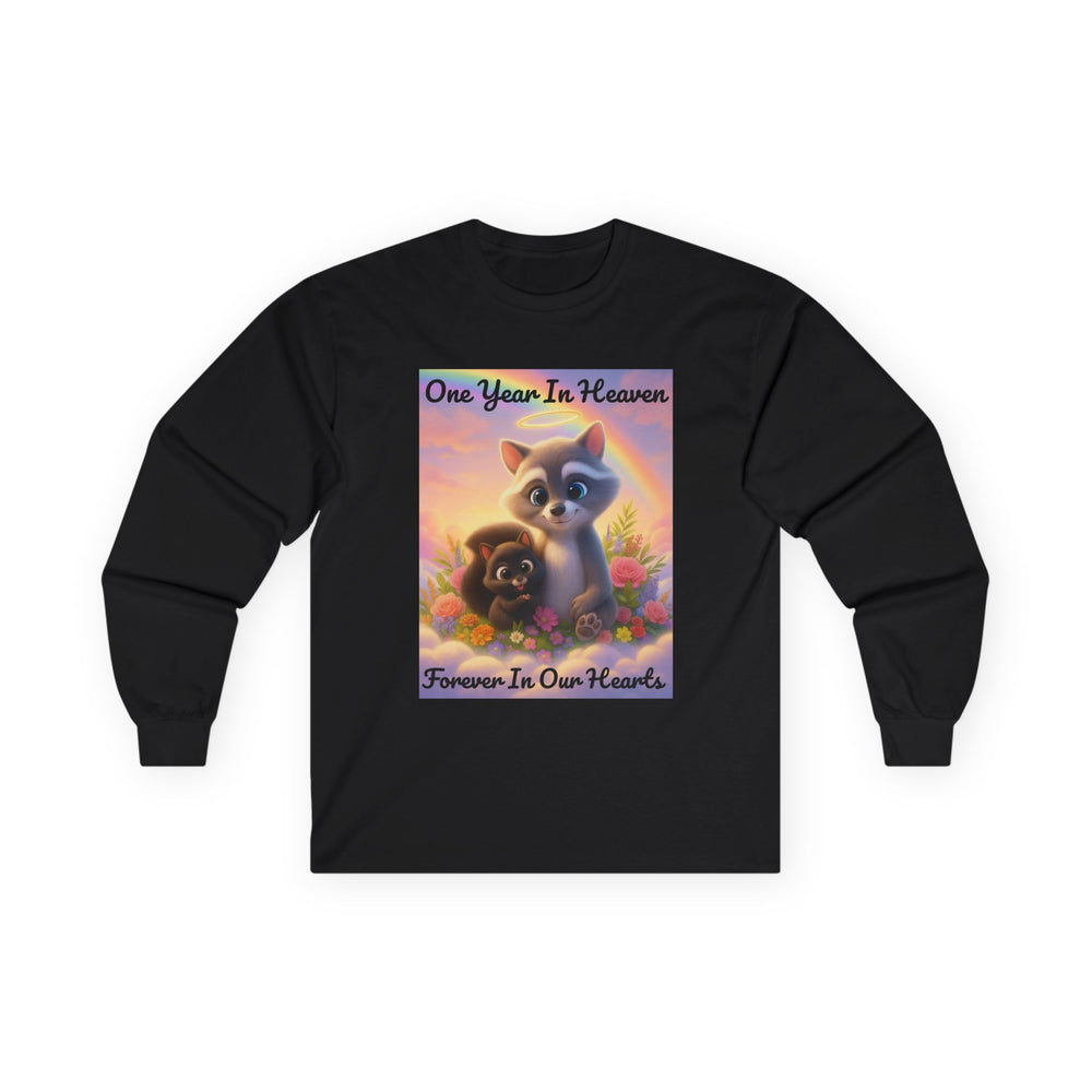P'Nut & Fred Memorial Long Sleeve Tee, One Year in Heaven, Forever In Our Hearts