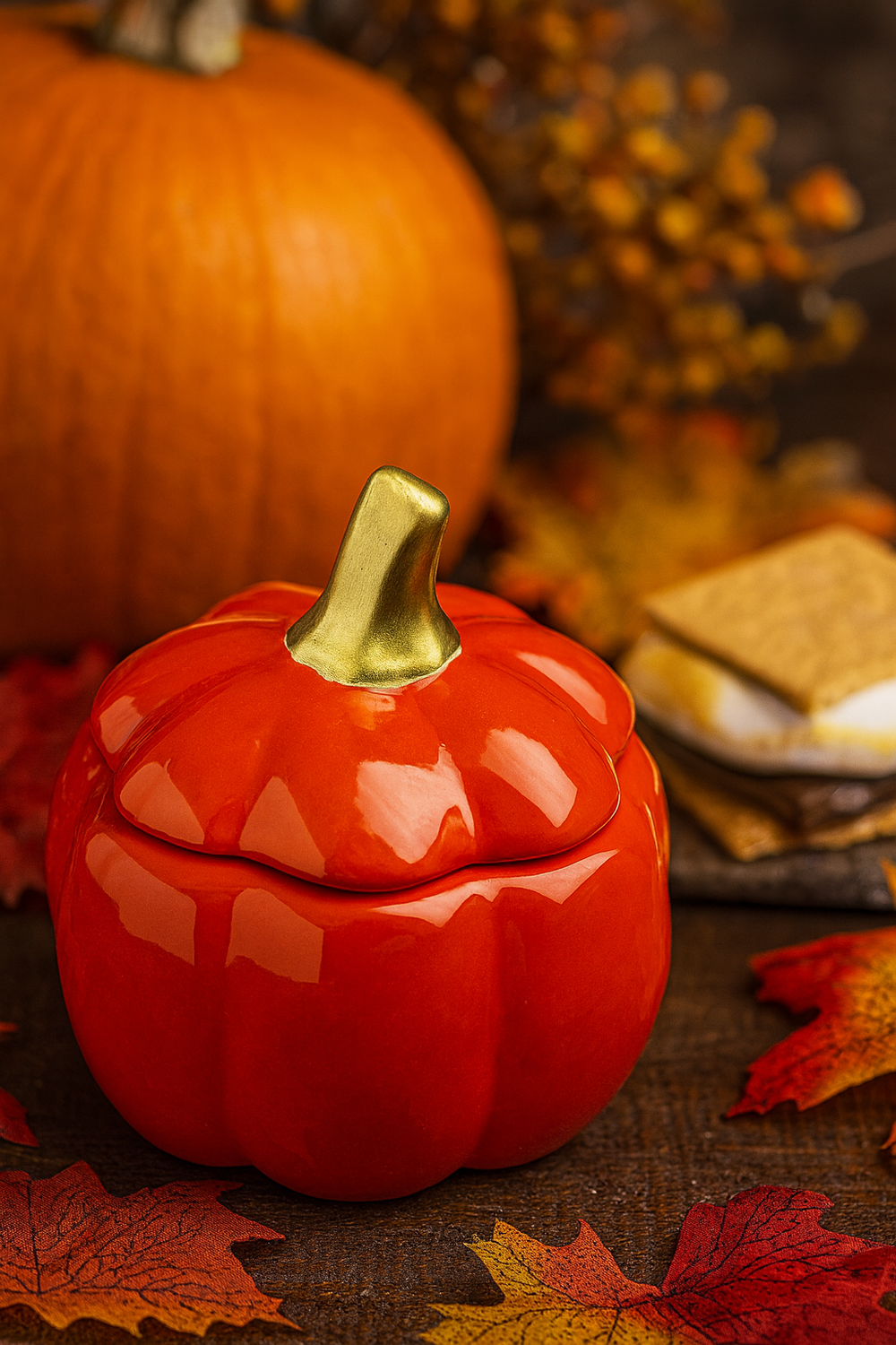 Pumpkin S'Mores Handmade Soy Wax Candle