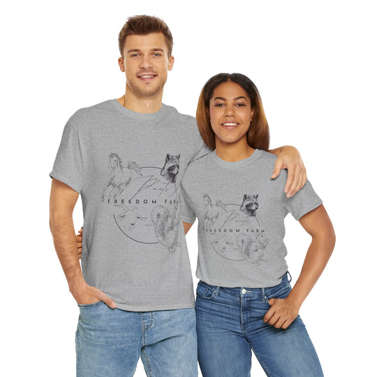 P'Nut's Freedom Farm Unisex Heavy Cotton Tee