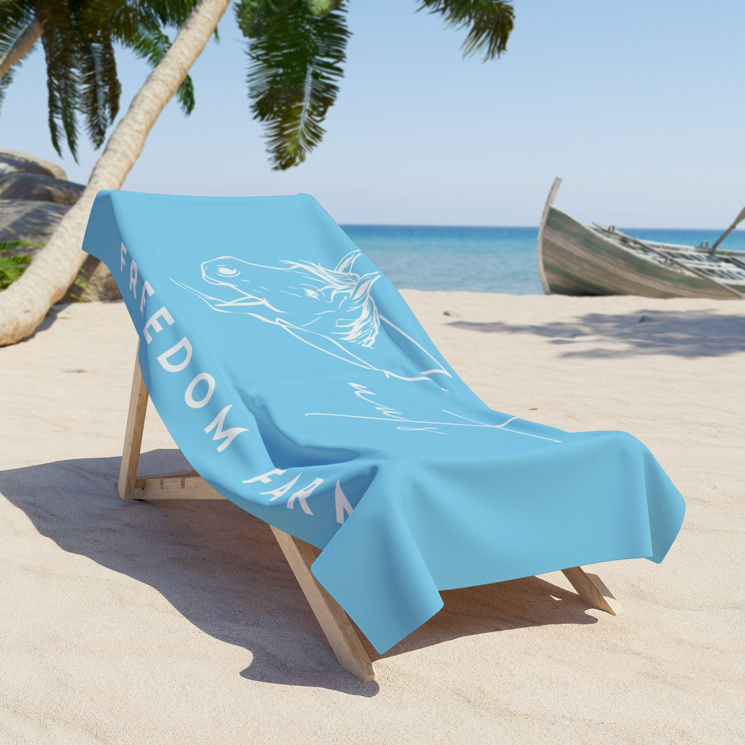 P'Nuts Freedom Farm Horse Beach Towel