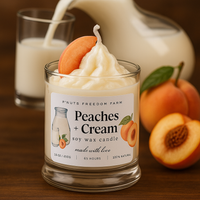 Peaches & Cream - Soy Wax Candle