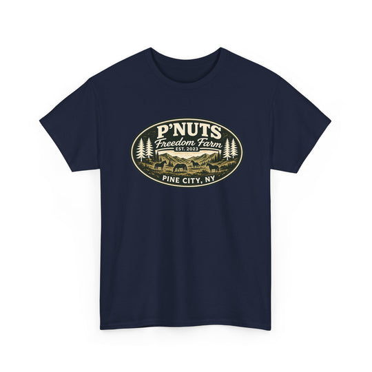 P'NUTS Freedom Farm Tee — Pine City, NY Vintage Farm Logo T-Shirt