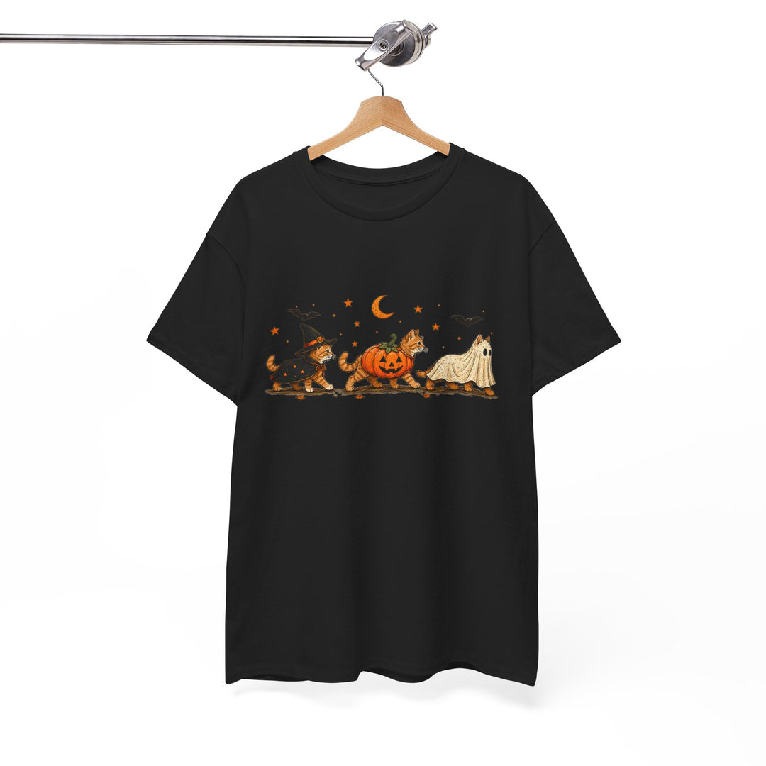 Halloween Costume Parade T-Shirt — Cute Witch, Pumpkin & Ghost Graphic Tee