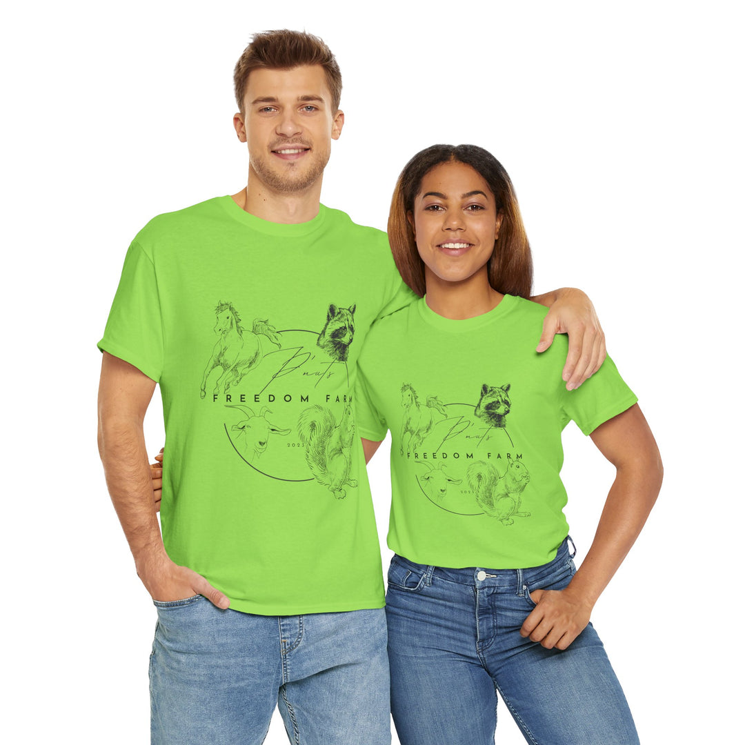 P'Nut's Freedom Farm Unisex Heavy Cotton Tee