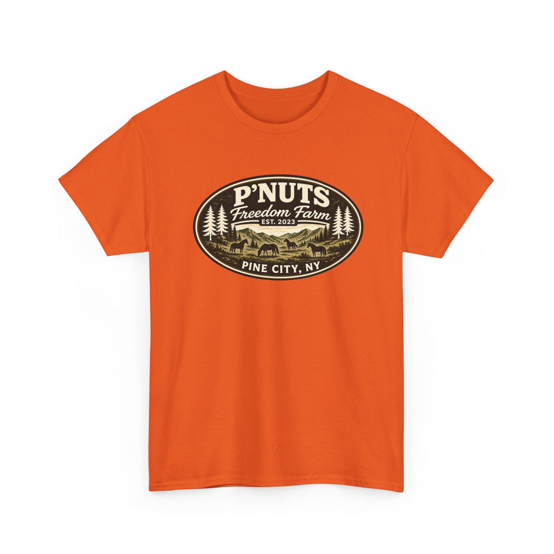 P'NUTS Freedom Farm Tee — Pine City, NY Vintage Farm Logo T-Shirt