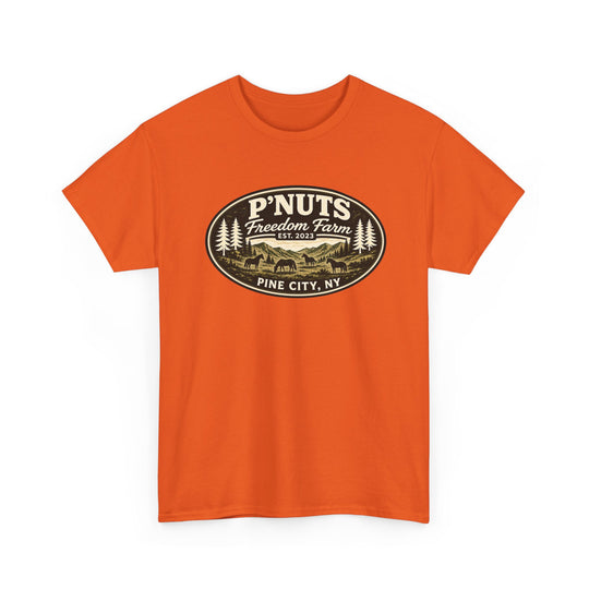 P'NUTS Freedom Farm Tee — Pine City, NY Vintage Farm Logo T-Shirt
