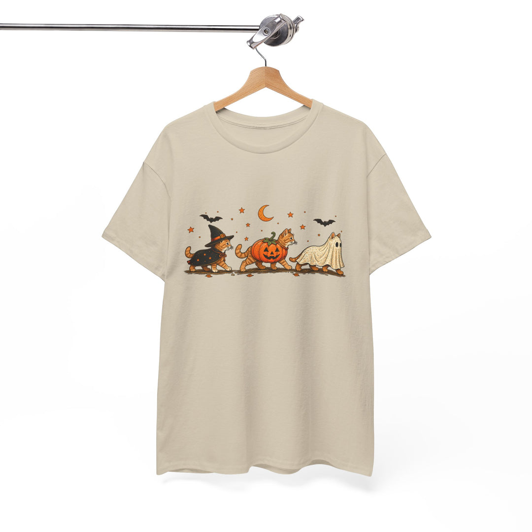 Halloween Costume Parade T-Shirt — Cute Witch, Pumpkin & Ghost Graphic Tee