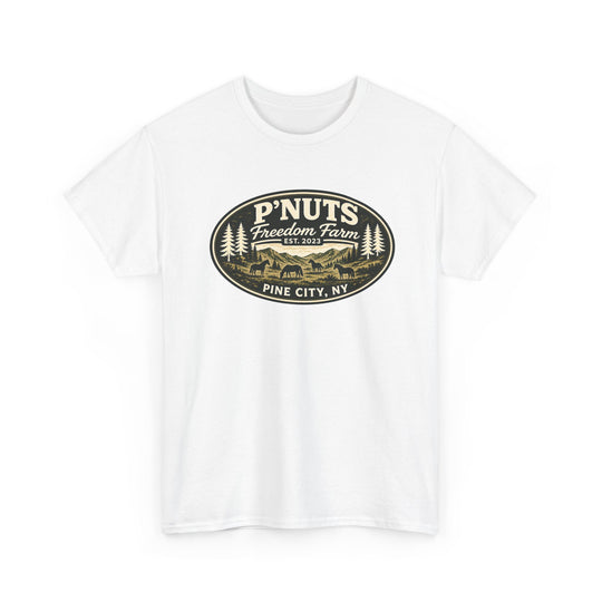 P'NUTS Freedom Farm Tee — Pine City, NY Vintage Farm Logo T-Shirt
