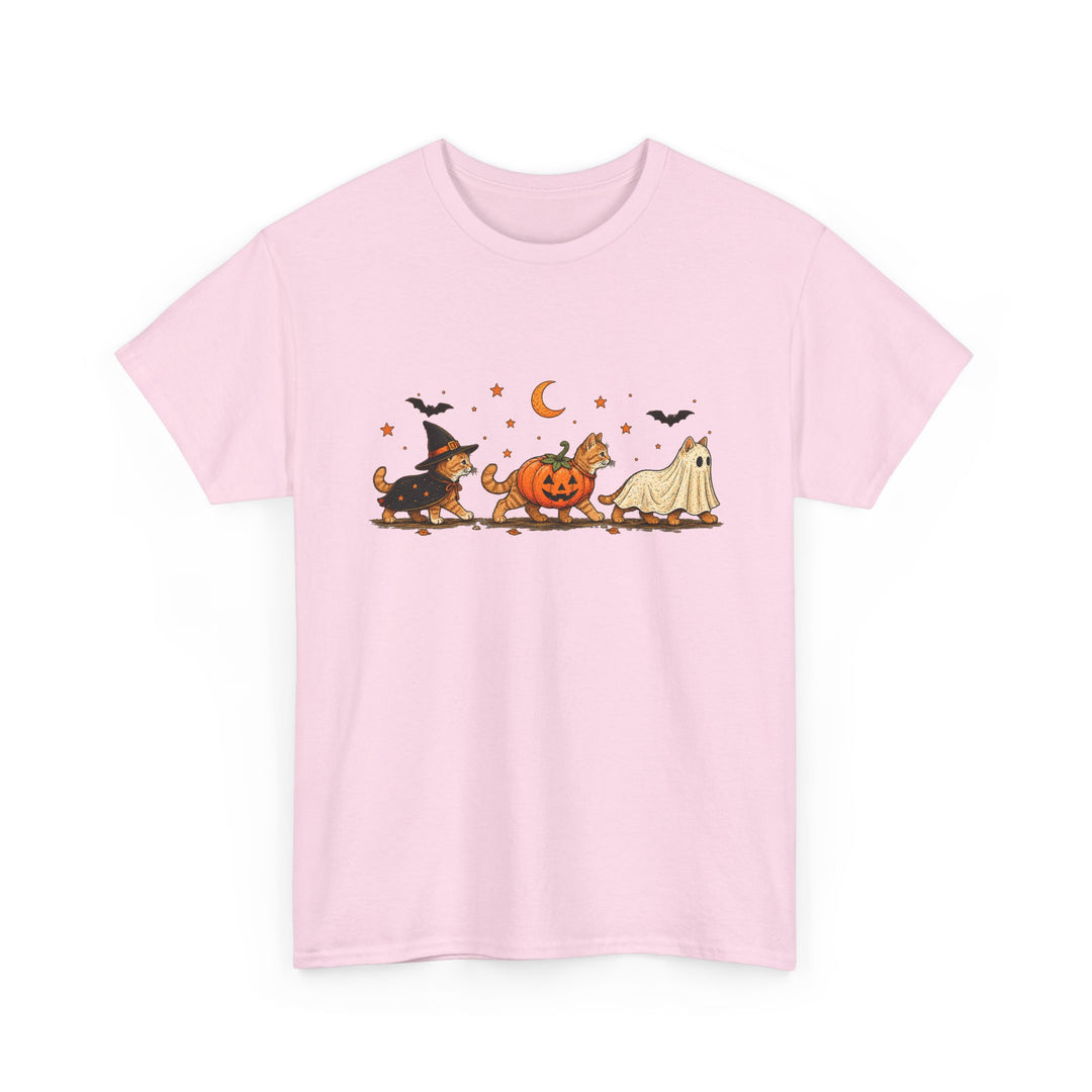Halloween Costume Parade T-Shirt — Cute Witch, Pumpkin & Ghost Graphic Tee