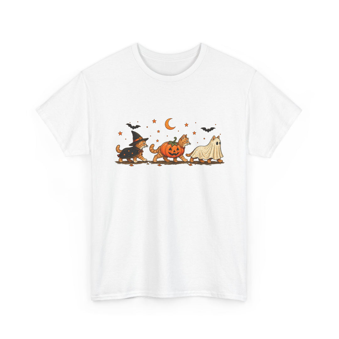 Halloween Costume Parade T-Shirt — Cute Witch, Pumpkin & Ghost Graphic Tee