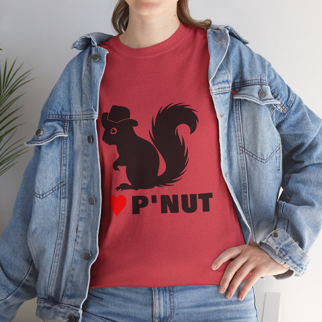 I ❤️ P'Nut Unisex Heavy Cotton Tee