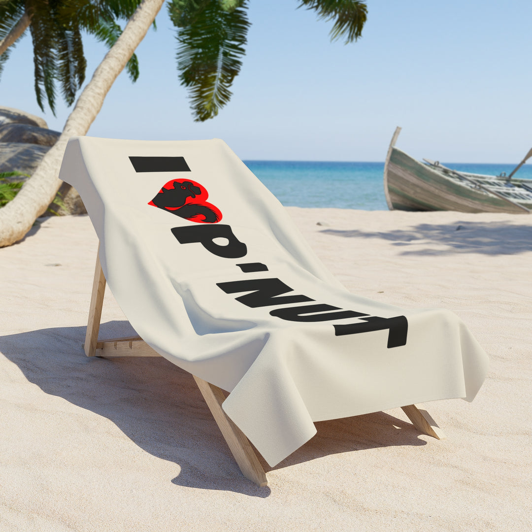I  P'NUT Beach Towel